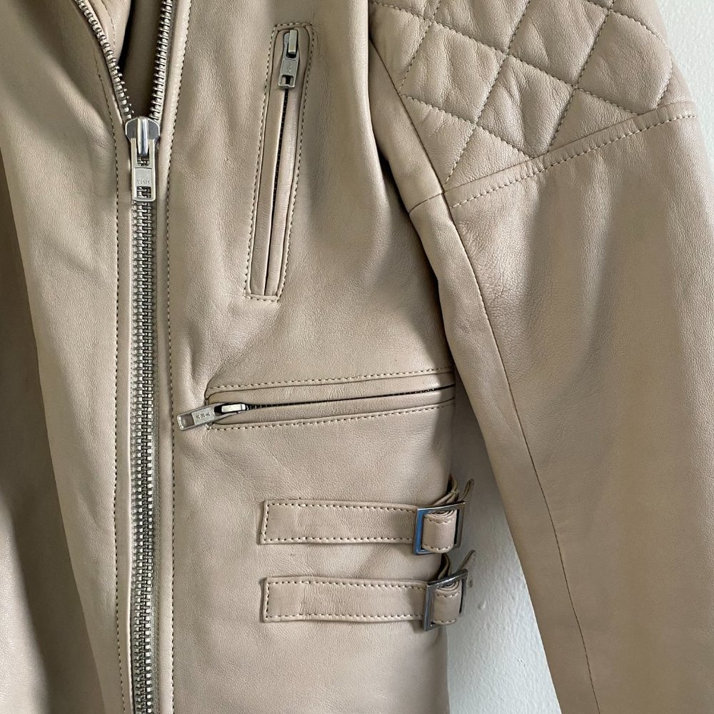 Leather Bomber Jacket - Comptoir Des Cotonniers - Picture 3 of 6